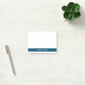 Einfache minimale Navy Blue Moderner Farbblock Post-it Klebezettel (Büro)