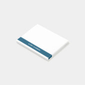 Einfache minimale Navy Blue Moderner Farbblock Post-it Klebezettel (angewinkelt)
