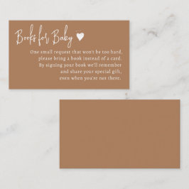 Einfache minimale neutrale Bücher für Kinder Begleitkarte