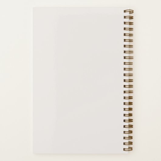 Einfache minimale neutrale Schriftzeichen Notizblock (Rückseite)