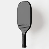 Einfache minimale Personalisierte Bezeichnung Grau Pickleball Schläger (Links)
