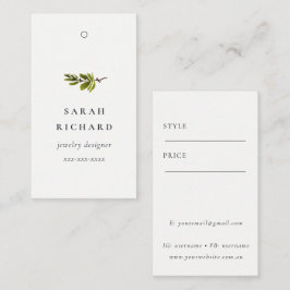 Einfache minimale Preisangabe für die White Pine B Visitenkarte