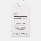 Einfache minimale Preisgestaltung für Business-Anh Geschenkanhänger (Rückseite)