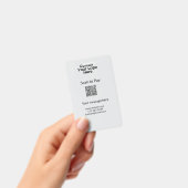 Einfache minimale Prüfung zum Bezahlen des Add QR  Ausweis (Handheld)