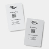 Einfache minimale Prüfung zum Bezahlen des Add QR  Ausweis (Front & Back)