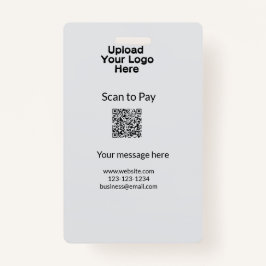 Einfache minimale Prüfung zum Bezahlen des Add QR  Ausweis