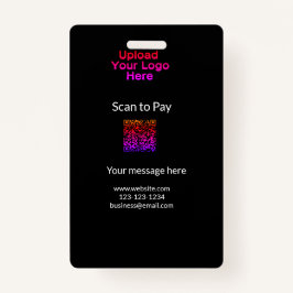 Einfache minimale Prüfung zum Bezahlen des Add QR  Ausweis