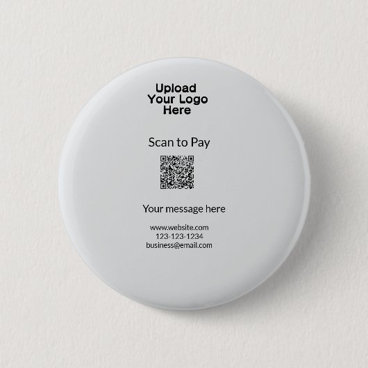 Einfache minimale Prüfung zum Bezahlen des Add QR Button (Vorderseite)