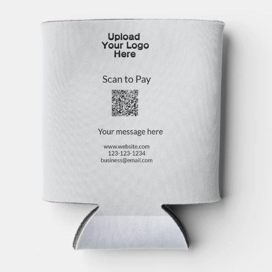 Einfache minimale Prüfung zum Bezahlen des Add QR  Dosenkühler (Vorderseite)