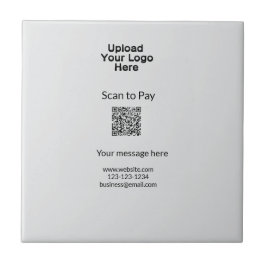 Einfache minimale Prüfung zum Bezahlen des Add QR  Fliese