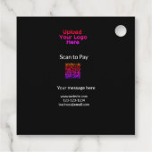 Einfache minimale Prüfung zum Bezahlen des Add QR Geschenkanhänger (Rückseite)