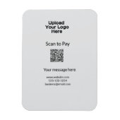 Einfache minimale Prüfung zum Bezahlen des Add QR  Magnet (Vertikal)