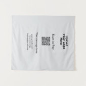 Einfache minimale Prüfung zum Bezahlen des Add QR Wandteppich (Vorderseite (Horizontal))