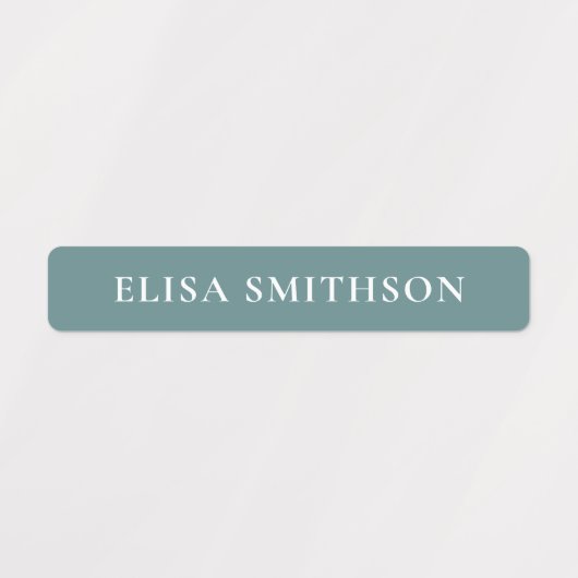 Einfache minimale Pulverfarbe Fügen Sie Ihre Namen Etiketten (Design 2)