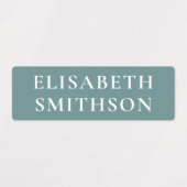 Einfache minimale Pulverfarbe Fügen Sie Ihre Namen Etiketten (Design 2)