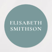 Einfache minimale Pulverfarbe Fügen Sie Ihre Namen Etiketten (Design 2)