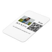 Einfache minimale Q R Code hinzufügen Bildname Tex Magnet (Linke Seite)