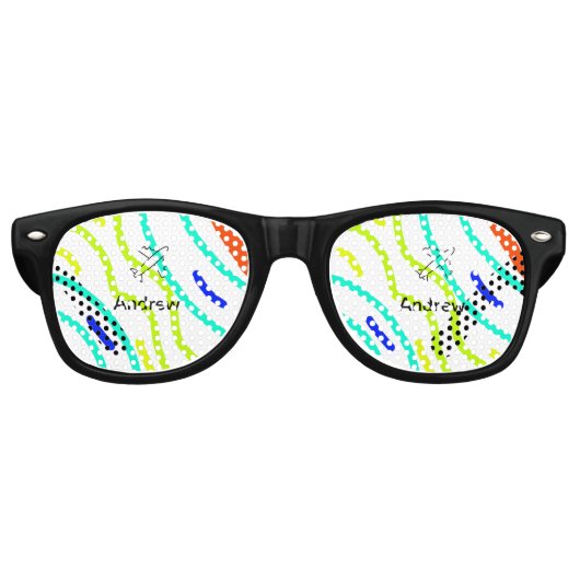 Einfache minimale Reisen mit dem Flugzeug fügen Si Partybrille (Vorderseite)