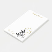 Einfache minimale religiöse Ostern Post-it Klebezettel (angewinkelt)