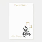 Einfache minimale religiöse Ostern Post-it Klebezettel (Vorderseite)