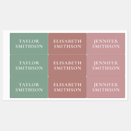 Einfache minimale Rosa und Grün Hinzufügen Ihrer N Etiketten