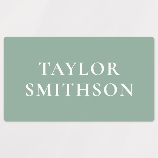 Einfache minimale Rosa und Grün Hinzufügen Ihrer N Etiketten (Design 1)