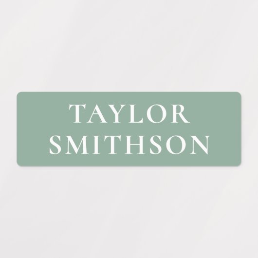 Einfache minimale Rosa und Grün Hinzufügen Ihrer N Etiketten (Design 1)