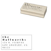 Einfache minimale Rücksendeadresse Gummistempel (Stempel)