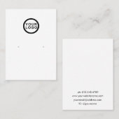 Einfache minimale Schmuckkollektion Visitenkarte (Vorne/Hinten)