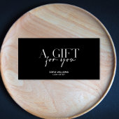 Einfache minimale Schwarz-weiße Zertifizierungskar