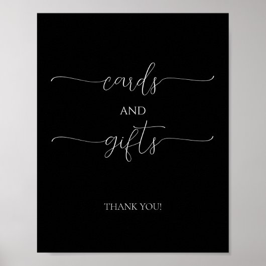 Einfache minimale Script-Brautparty-Karten und Ges Poster (Vorne)