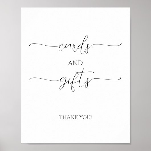 Einfache minimale Script-Brautparty-Karten und Ges Poster (Vorne)