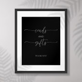 Einfache minimale Script-Brautparty-Karten und Ges Poster
