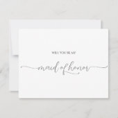 Einfache Minimale Script-Trauzeugin (Vorderseite)