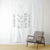 Einfache minimale Skript-Brautparty-Hintergrund Wandteppich (Beispiel)