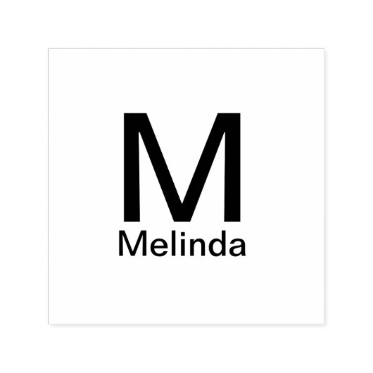 Einfache minimale Textnamen hinzufügen Permastempel (Design)