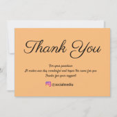 einfache minimale Textstil Vielen Dank  Dankeskarte (Vorderseite)