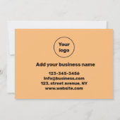 einfache minimale Textstil Vielen Dank Dankeskarte (Rückseite)