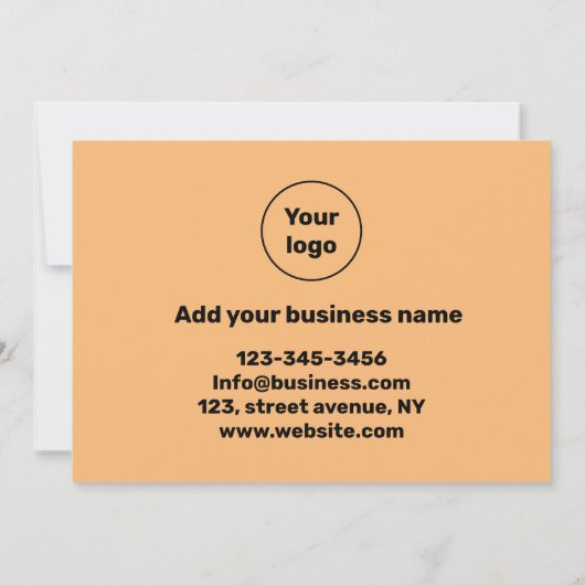 einfache minimale Textstil Vielen Dank  Dankeskarte (Rückseite)