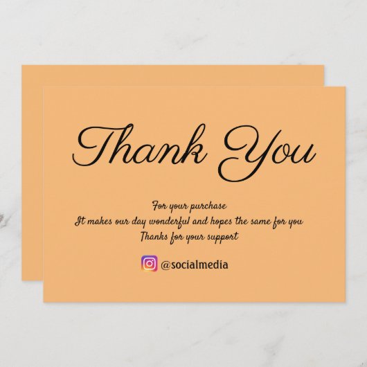 einfache minimale Textstil Vielen Dank  Dankeskarte (Vorne/Hinten)