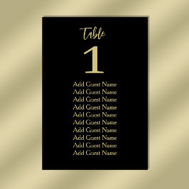 Einfache minimale Tischnummer