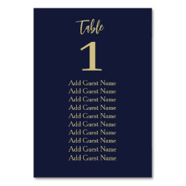 Einfache minimale Tischnummer