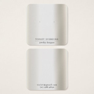 Einfache minimale Typografie-Earring-Display-Karte