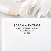 Einfache Minimale Typografie-Rücksendeadresse (Insitu)