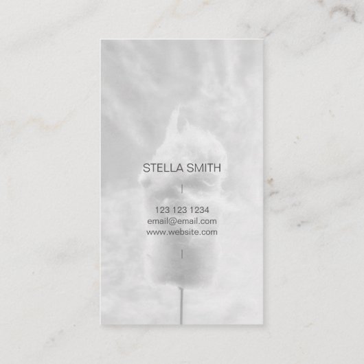 Einfache Minimale Visitenkarte (Rückseite)