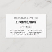 Einfache, minimale Visitenkarte (Vorderseite)