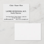 Einfache, minimale Visitenkarte (Vorne/Hinten)