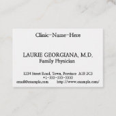 Einfache, minimale Visitenkarte (Vorderseite)