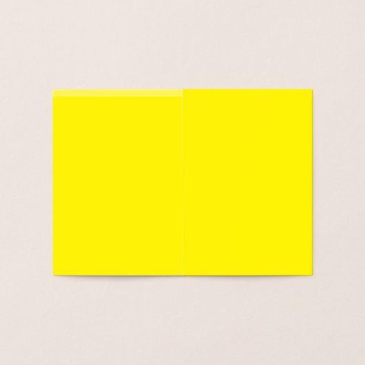 einfache minimale Vollfarbe Folienkarte (Innenseite)