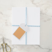einfache minimale Vollfarbe Geschenkanhänger (Mit Garn)